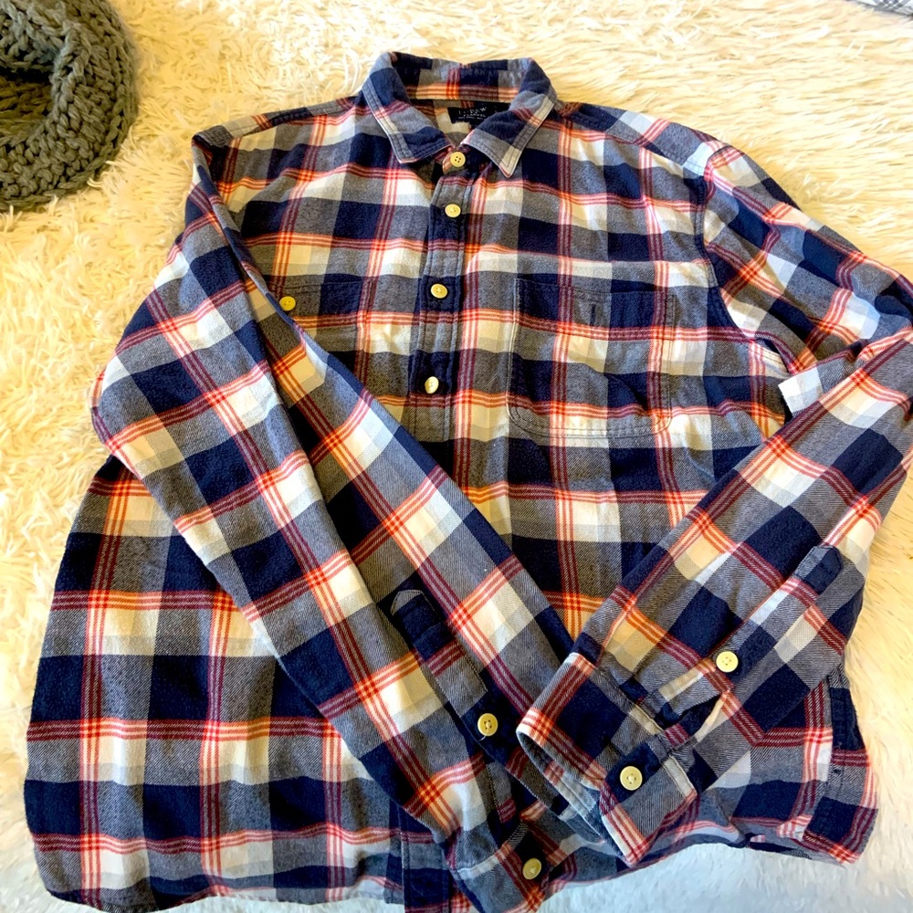 Men’s J Crew size large Flannel shirt